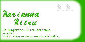 marianna mitru business card